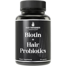 Probiotics for Hair Growth + Biotin 10000mcg - High Strength Hair Vitamins for Women and Men with Lactobacillus Reuteri & Clinically Studied Probiotic Strains - Supports Thicker, Fuller Scalp - Vegan