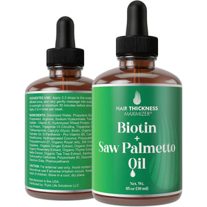 Biotin + Saw Palmetto Oil For Hair Growth