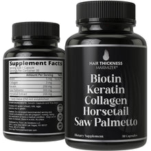 5-In-1 Hair Growth Vitamins With Biotin, Keratin, Collagen, Horsetail & Saw Palmetto