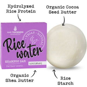 Rice Water Shampoo Bar For Hair Growth