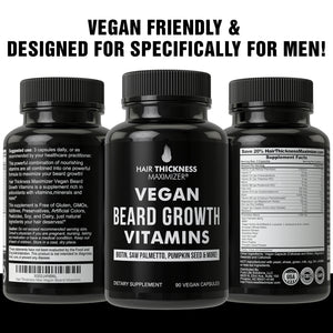 Vegan Beard Growth Vitamins