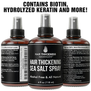 Sea Salt Spray For Hair Thickening